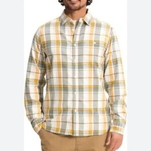 The North‎ Face Hayden Pass 2.0 shirt Gardenia White Half Dome Plaid size L